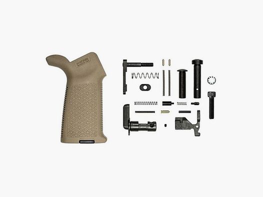 ZESTAWY AERO PRECISION Z MOE AERO PRECISION M4E1 ZESTAW CZĘŚCI DOLNYCH Z MOE CHWYTEM, BEZ FCG DLA AR-15 FDE