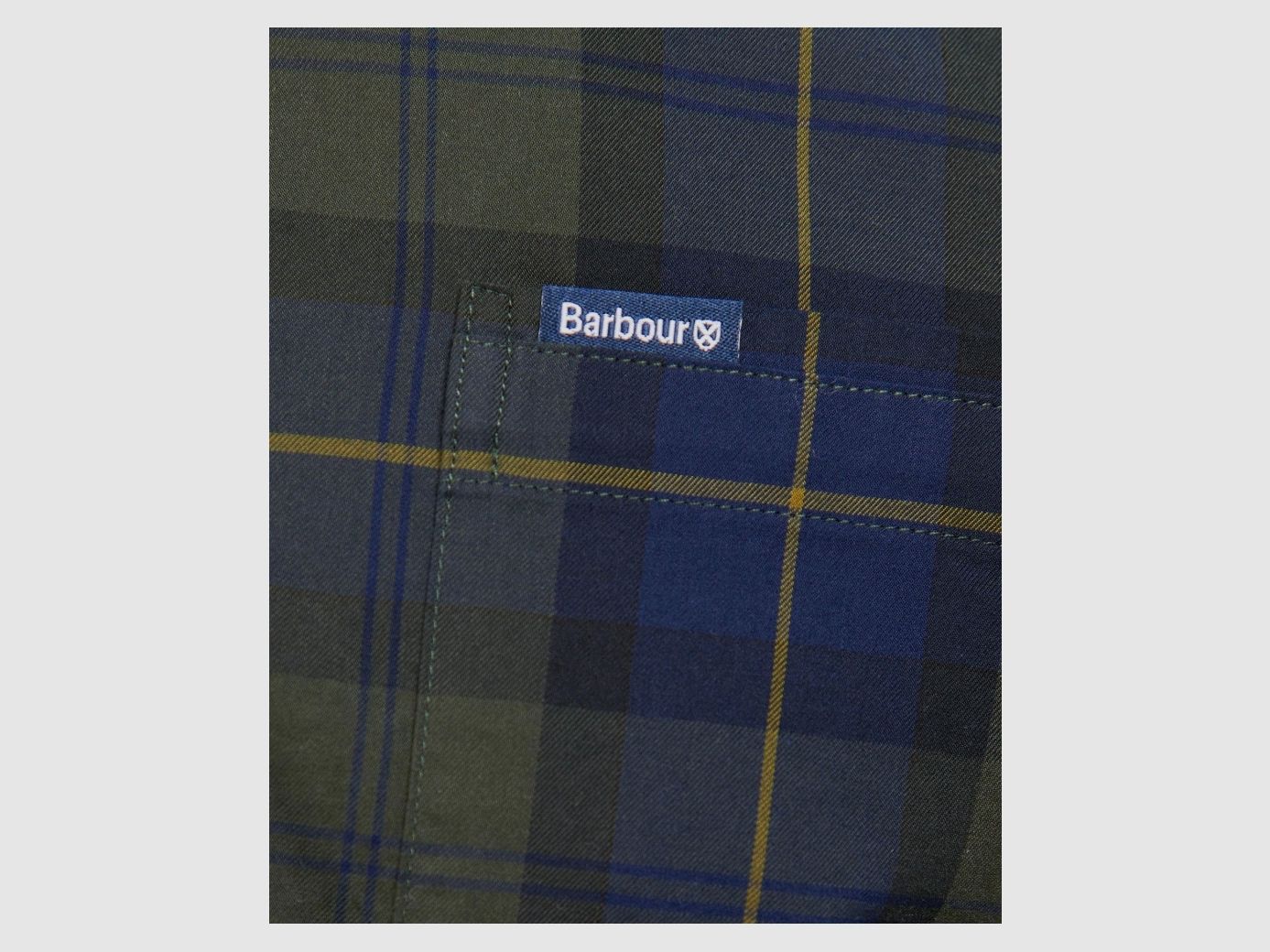 Camicia Barbour Wetheram Tailored Olive Night, immagine 1 di 2