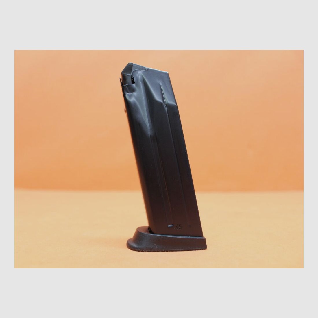 Heckler&Koch Heckler&Koch HK USP: Magazin H&K 12-Schuss .45Auto Stahl brüniert mit verlängertem Magazinboden