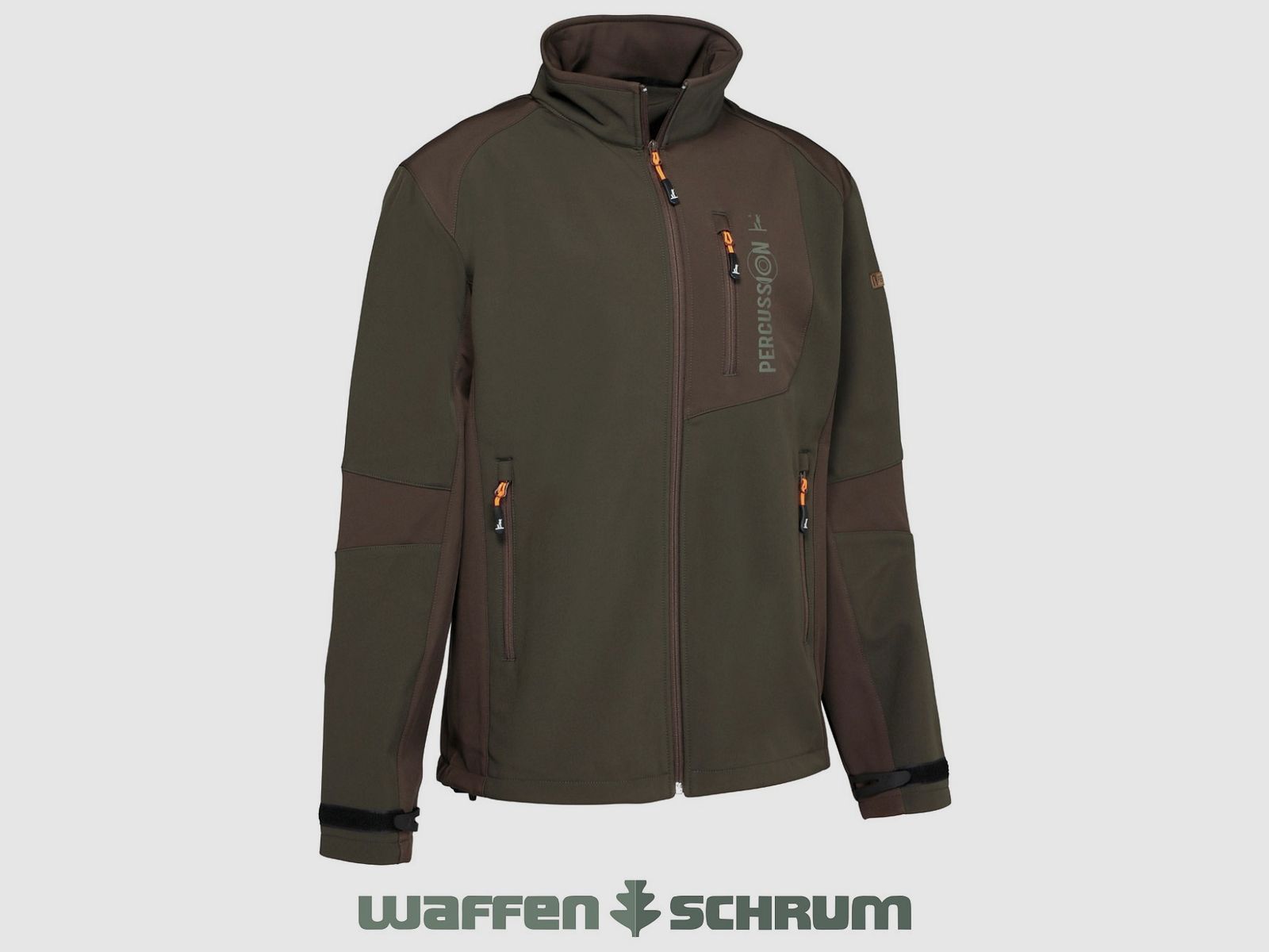 Giacca softshell Percussion Verde/marrone