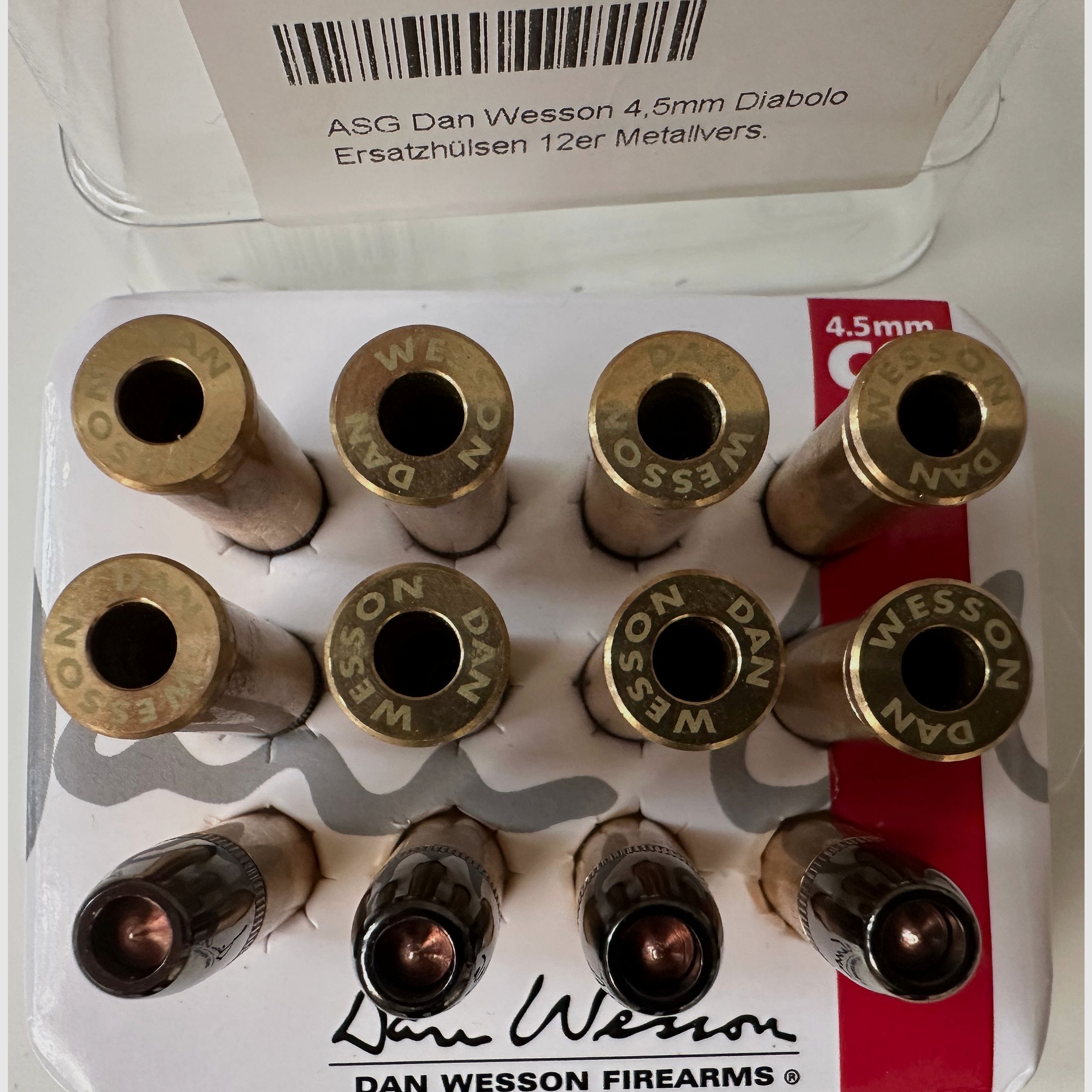 Dan Wesson 715 Ladehülsen 4,5mm Diabolo, Ladehülsen Dan Wesson 715 4,5mm Diabolo, Dan Wesson Ladehülsen 4,5mm Diabolo