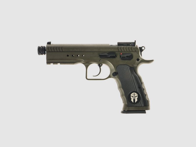 Tanfoglio Pistole T97L Tactical Pro, olivgrün, 4.92″