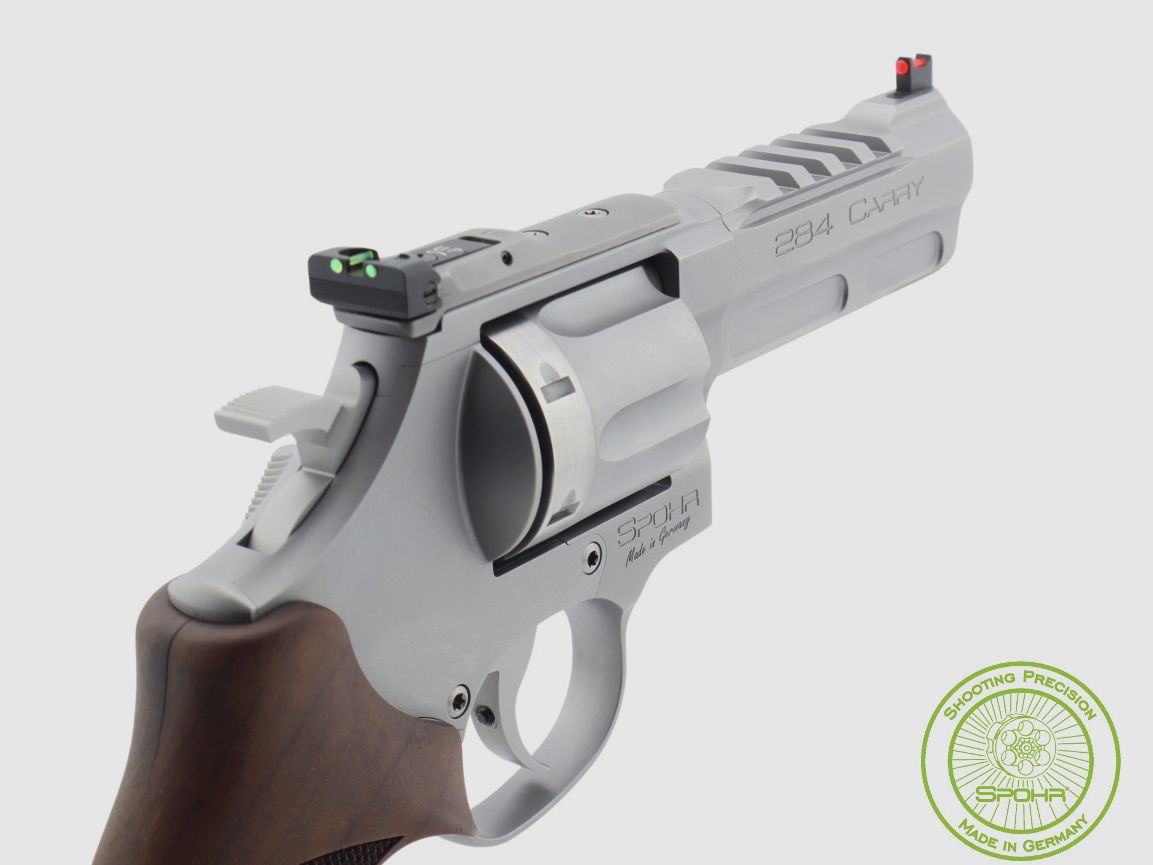 Spohr 284 Carry RVS 4 inch revolver met verwisselbare trommel