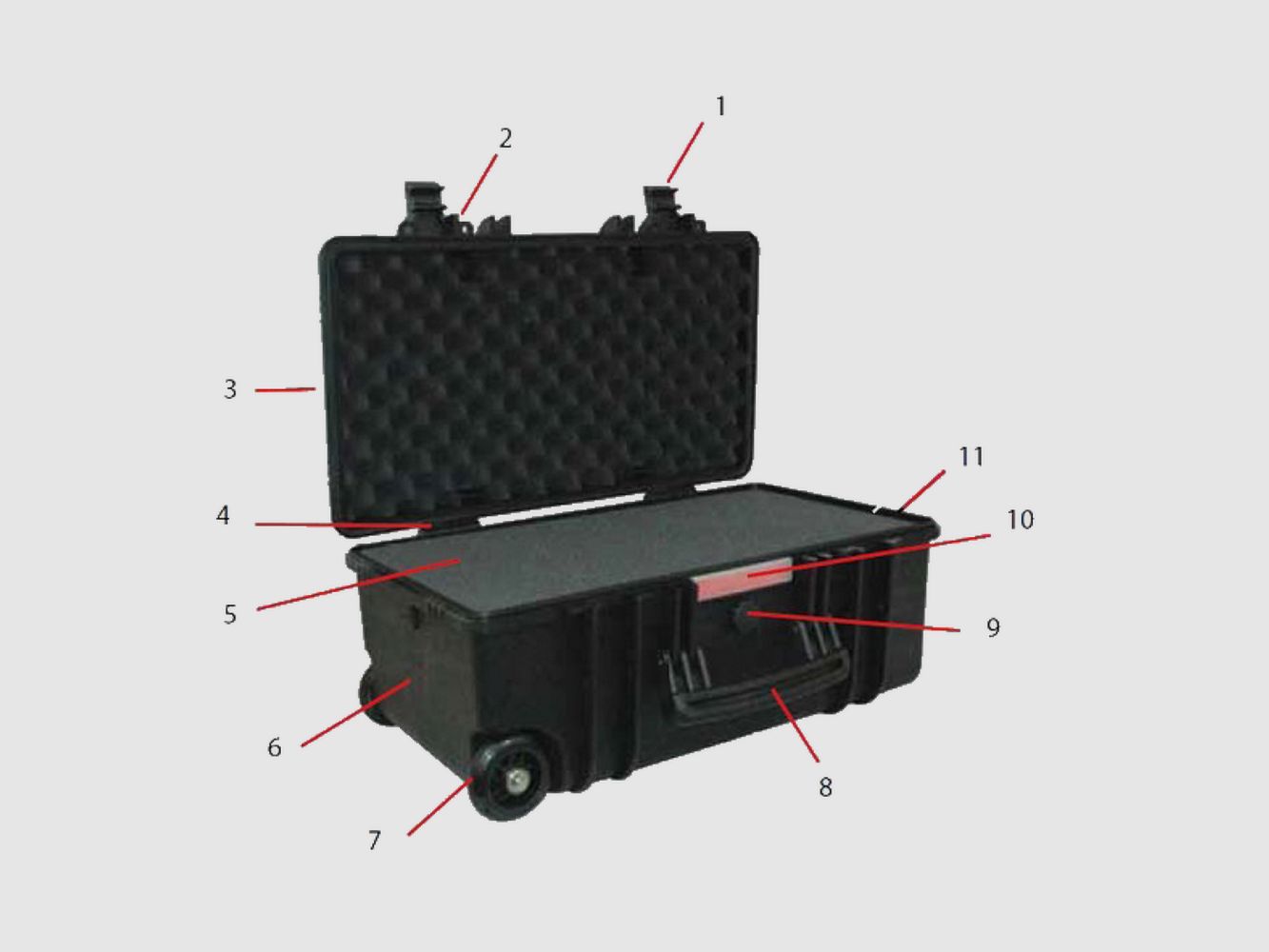 URIKAN Wasserdichte Mallette X-P2 6,5L - Maximale Schutz Outdoor & Jagd, Bild 5 von 7