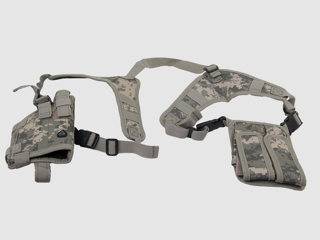 Vartikales Schnellziehholster Formholster Schulterholster UTG fĂĽr Pistolen Magazintaschen Army Digital AusfĂĽhrung