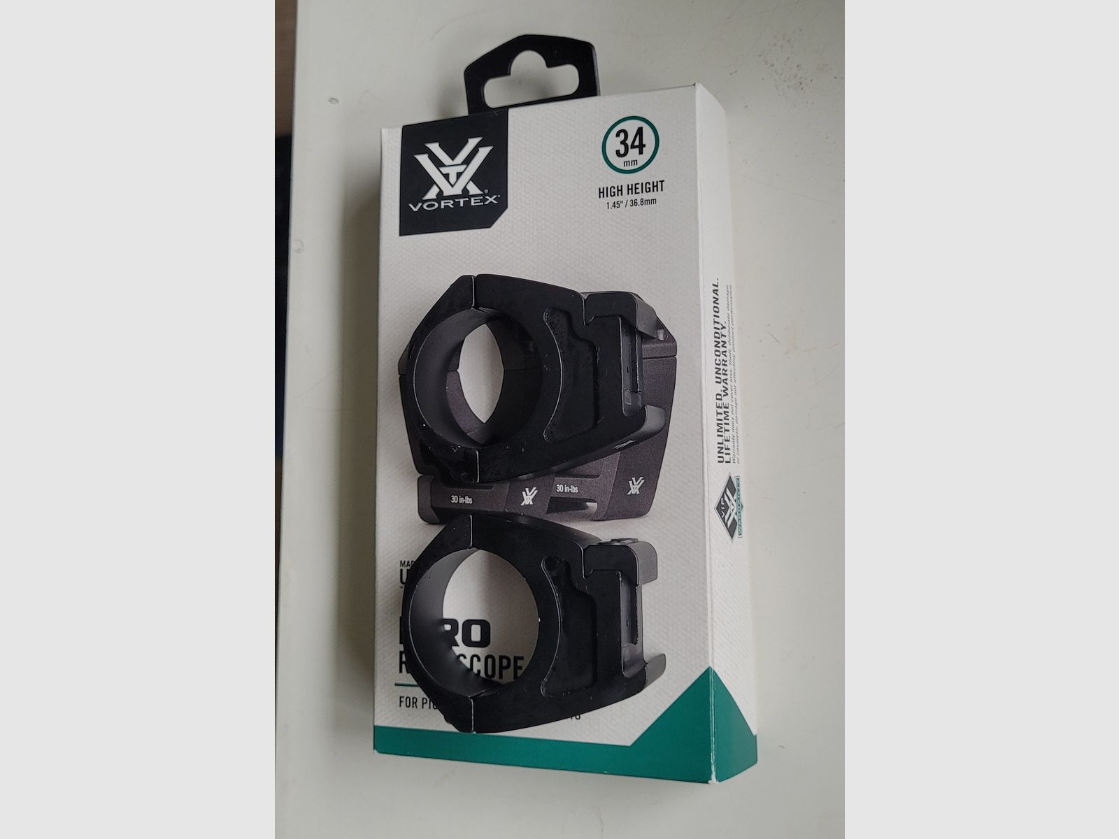 Vortex PRO Montageringe 34mm