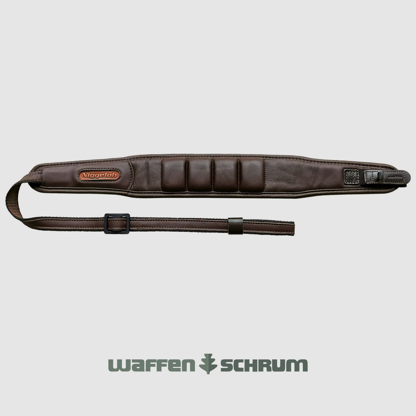 Niggeloh Gewehrriemen Premium Paddy / Leder / Braun