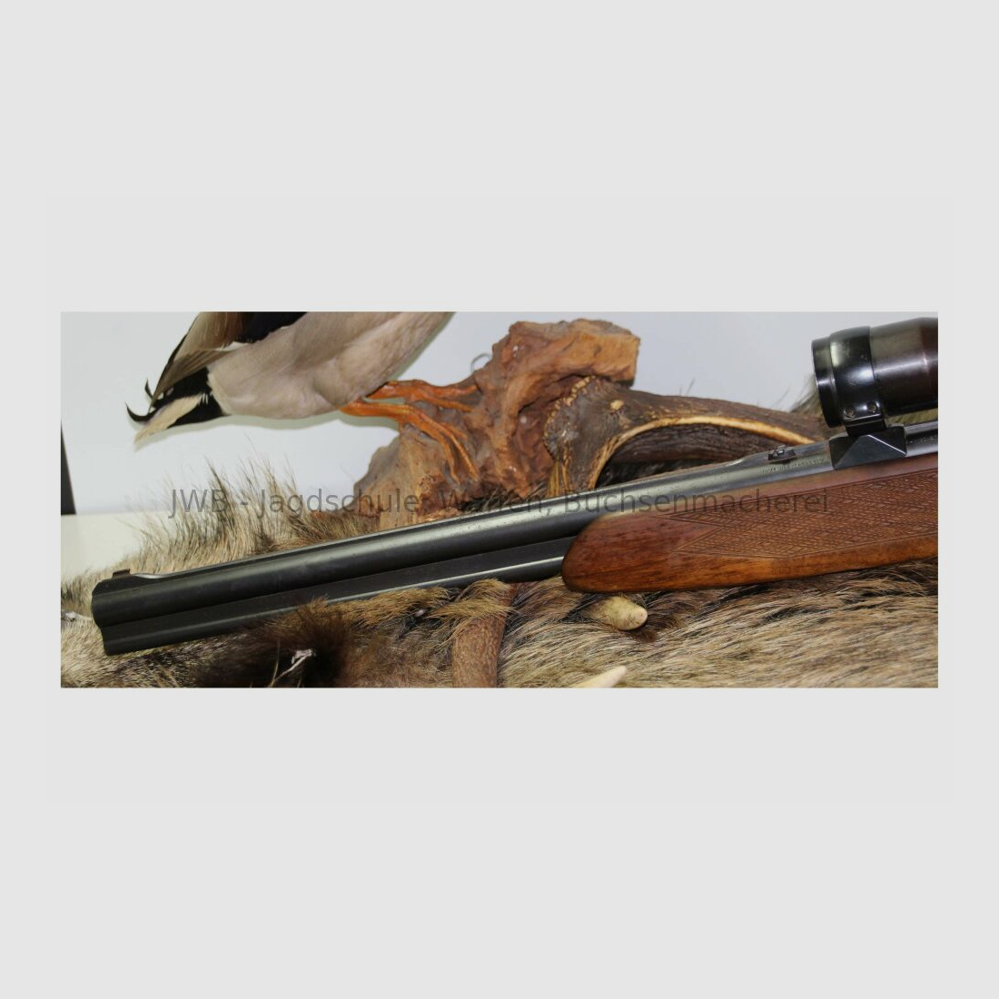 Brünner Super Bockbüchsflinte mit Wechsellauf und Schwenkmontage 12/70;7x57R