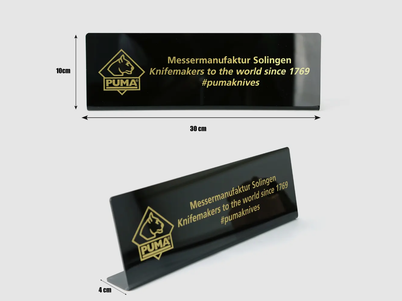 Présentoir / Support noir "Knifemakers to the world", image 3 sur 3