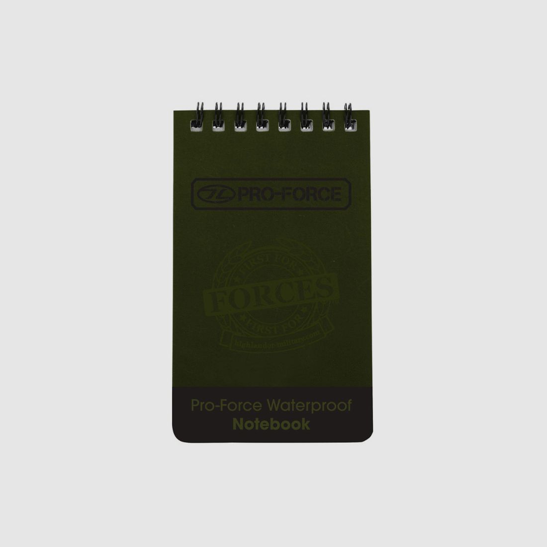 WASSERDICHTES NOTIZBUCH HIGHLANDER PRO-FORCE 13X8CM