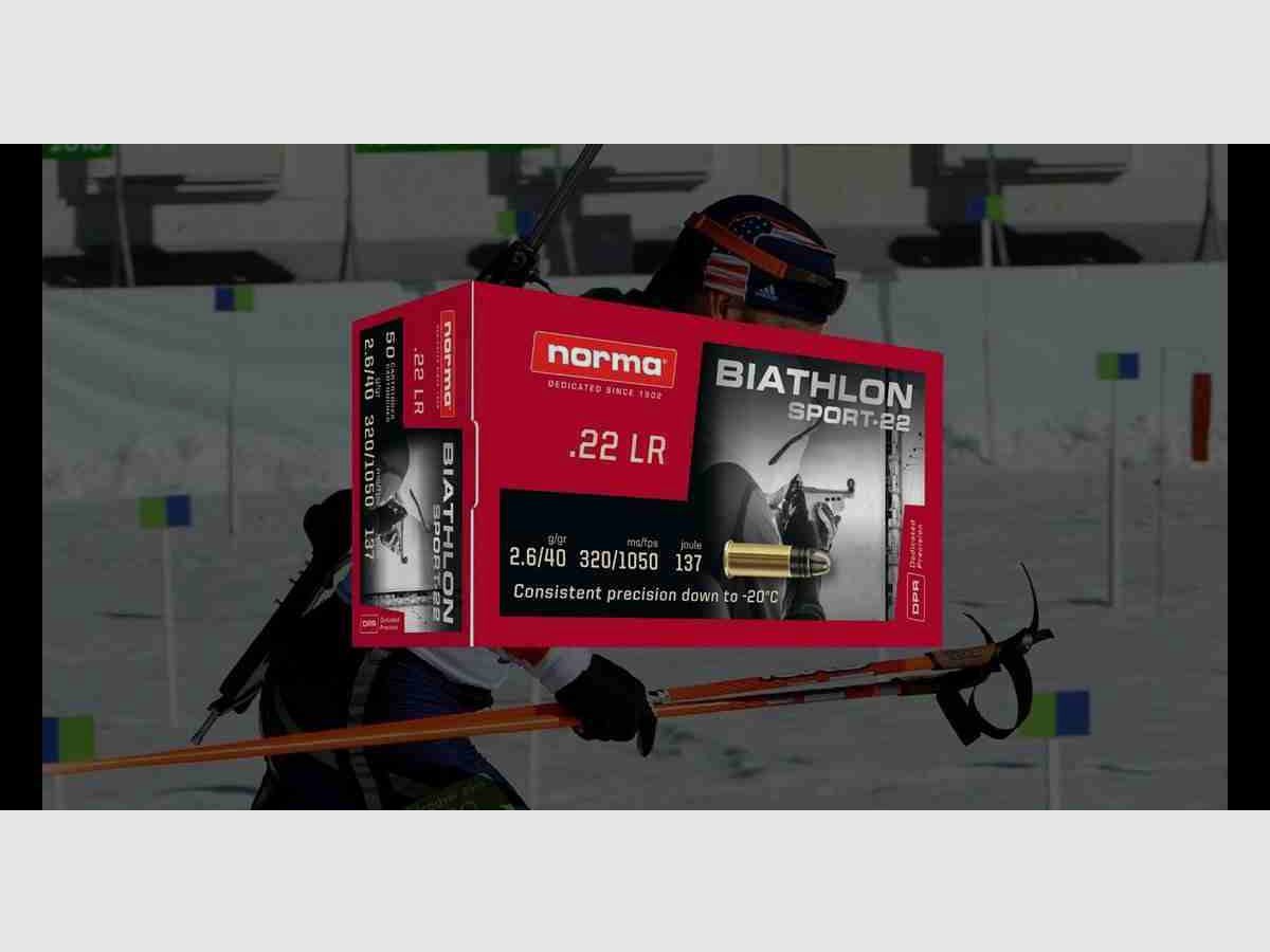 NORMA 22 lr Biathlon Sport-22 – 50 stk, billede 1 af 2