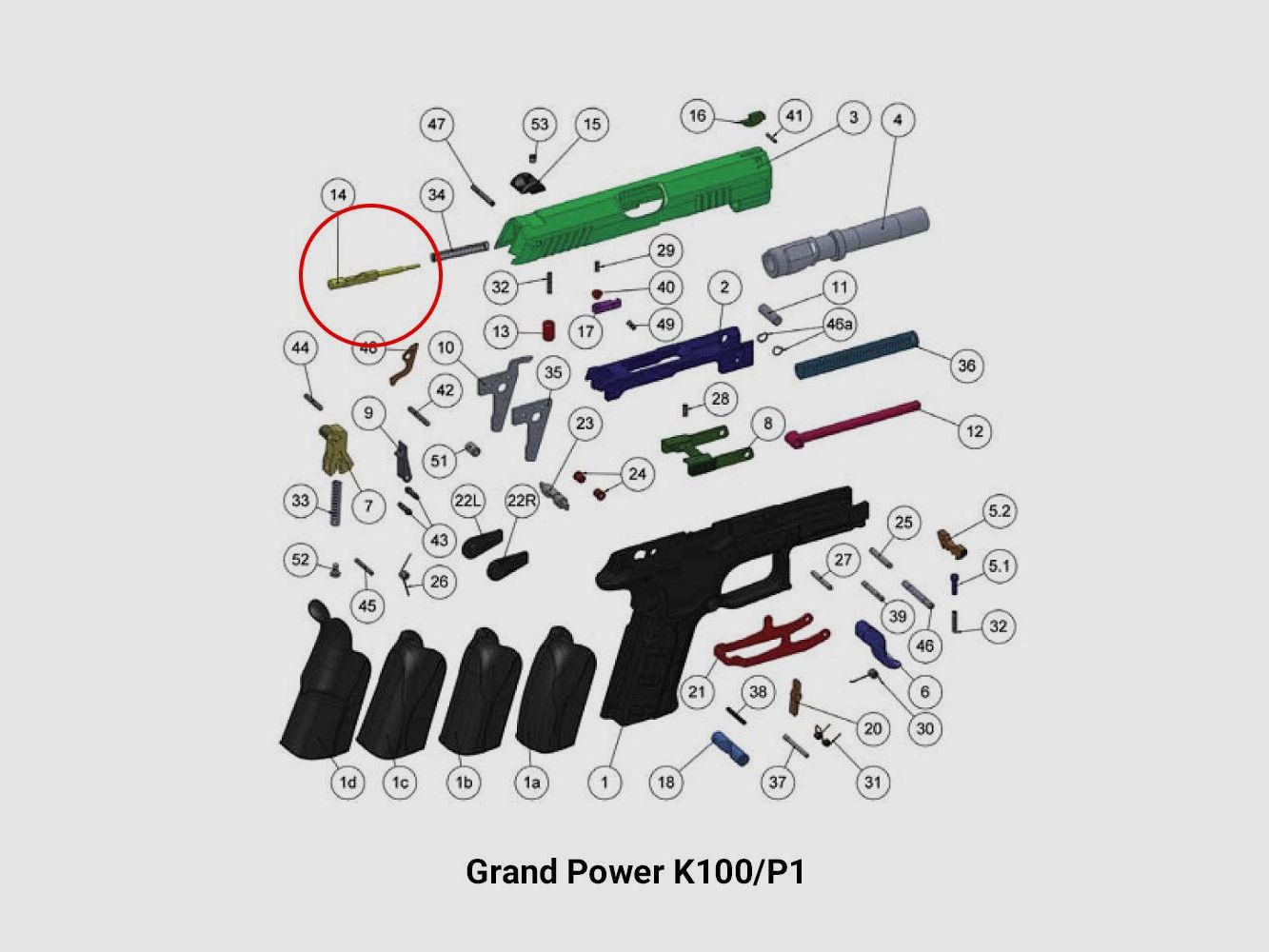 Grand Power percuteur pour K22, image 3 sur 3