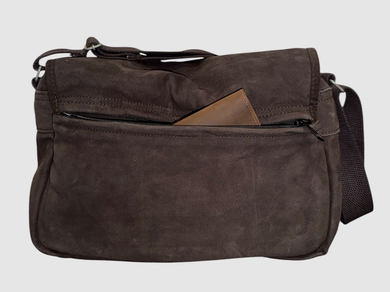 Waidmann Leder Jagd-Schultertasche – Braun, Bild 5 von 8