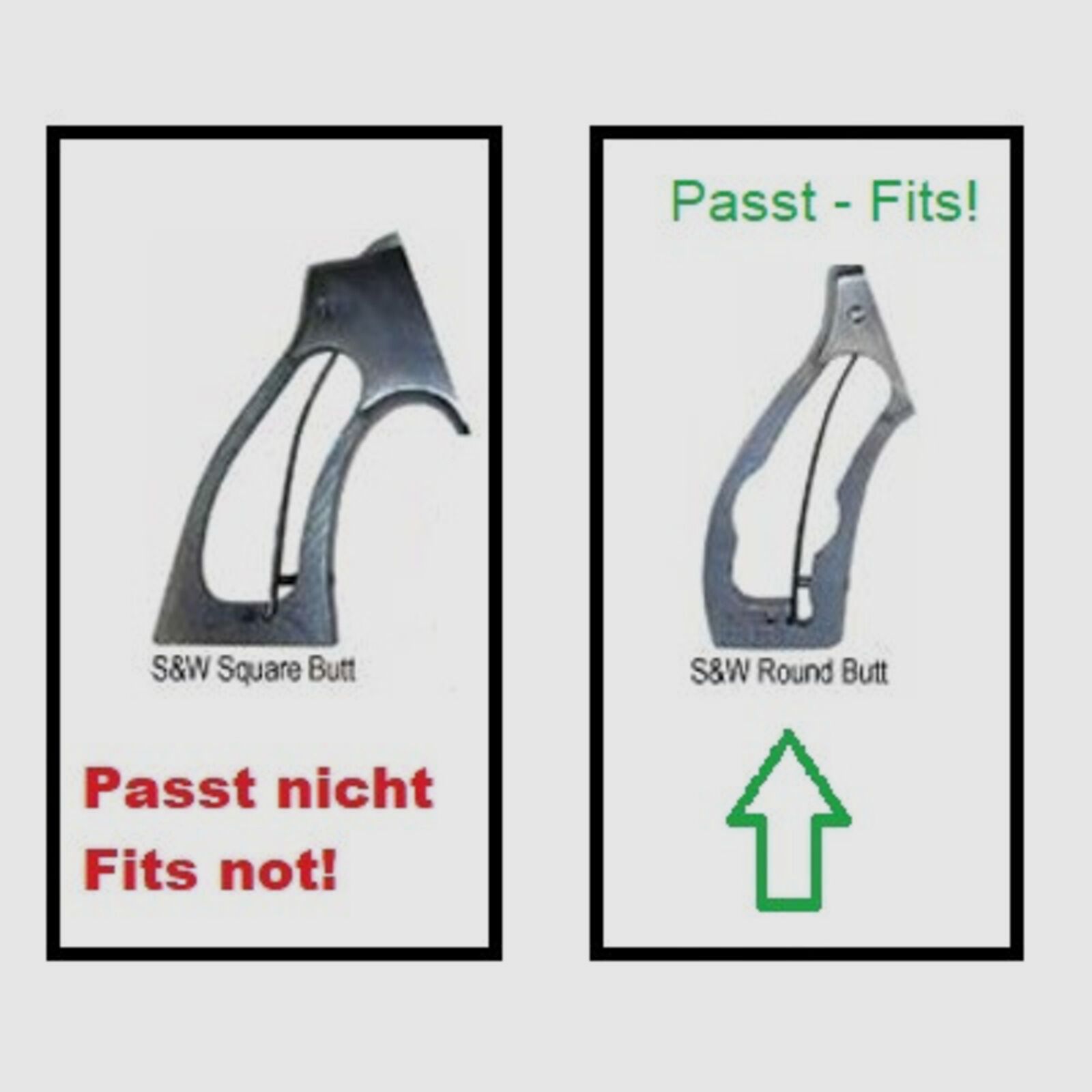 KLINSKY Lux Holzgriff glatt S&W N-RB
