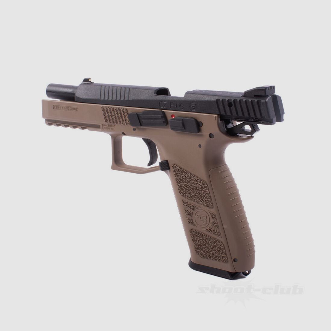 ASG CZ P-09 Airsoft Gas GBB Pistole ab18 - TAN