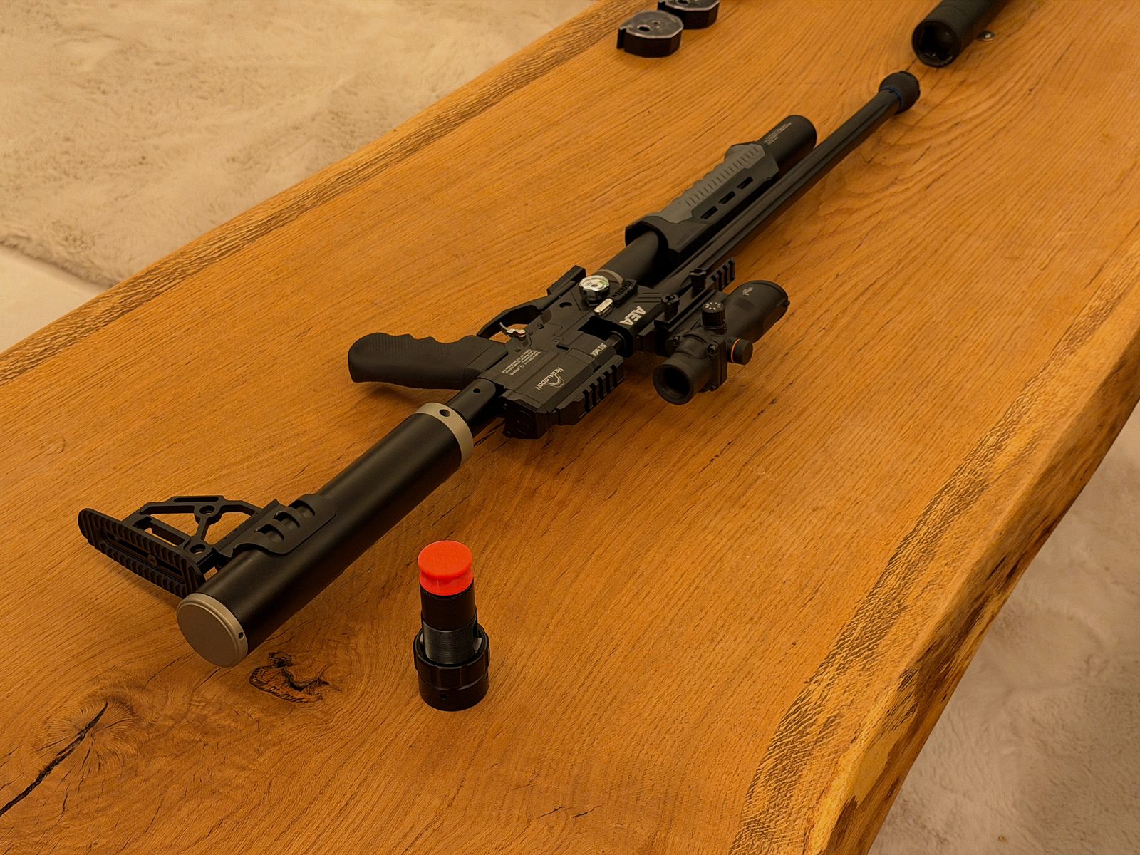 AEA Megalodon+ !! 1500 shots!! +JADS silencer + spring tensioner + lots of accessories