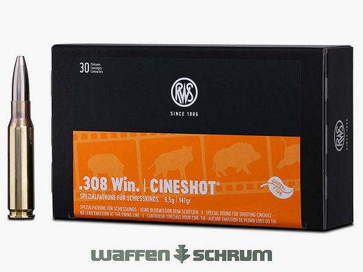 RWS .308Win Cineshot 9,5g - 147gr 30er Pck.
