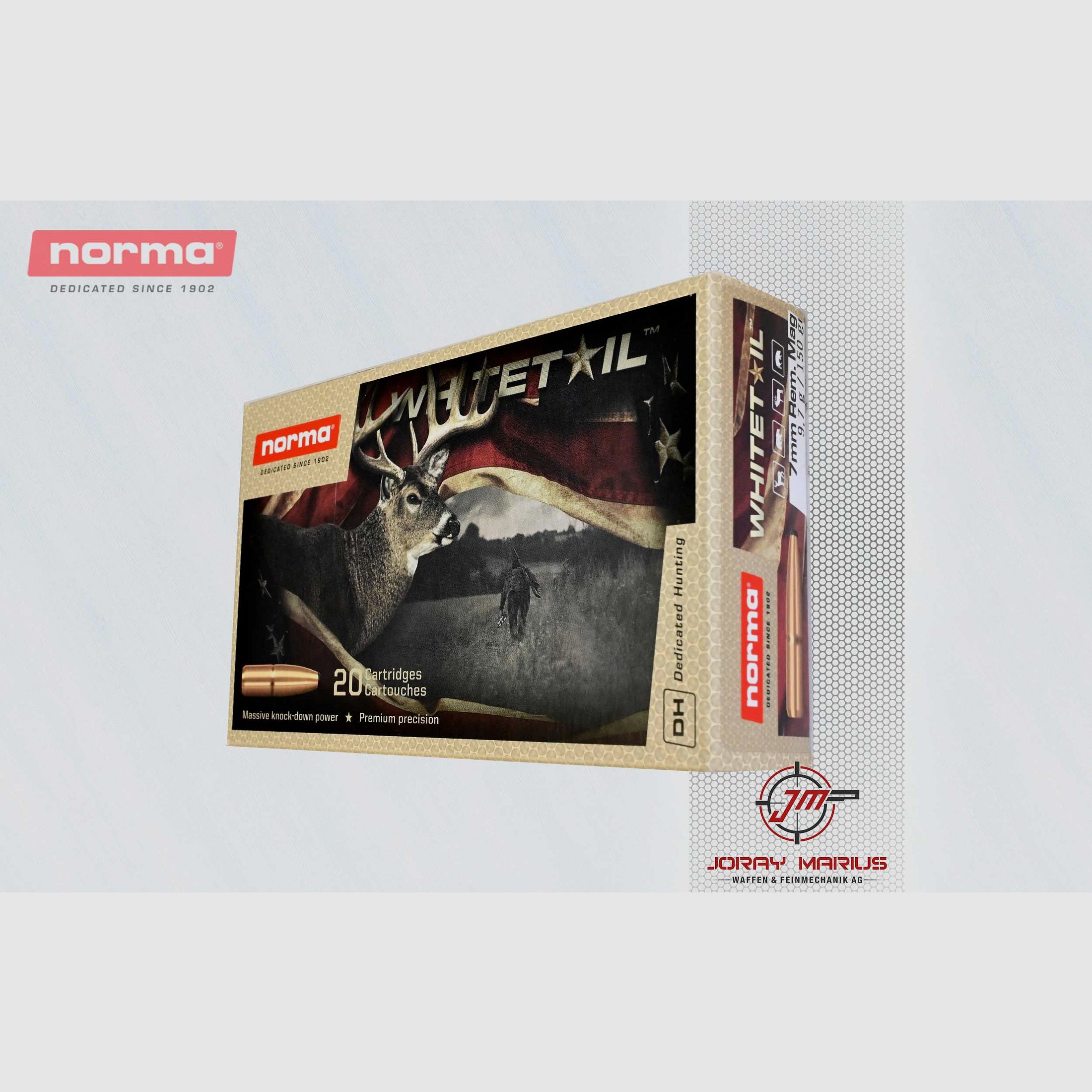 7mm Rem Mag Norma 9.7g 150gr Whitetail