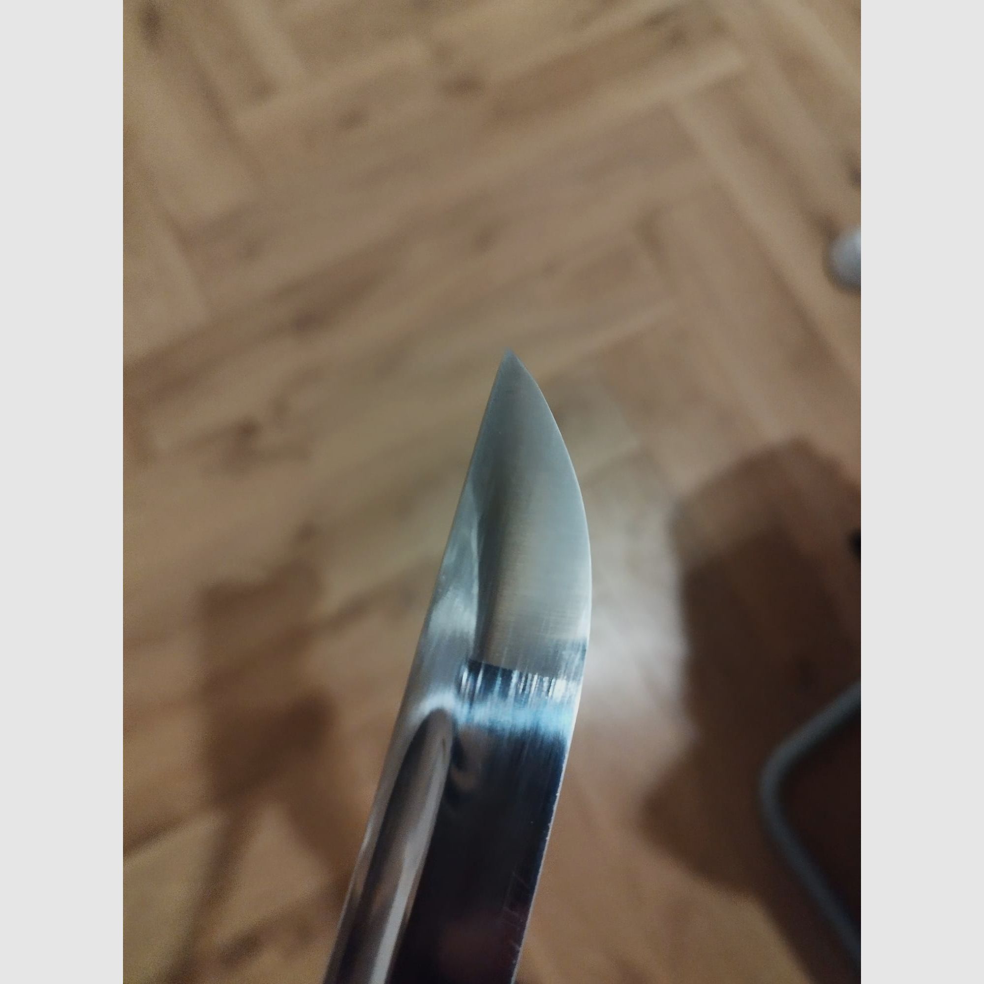 Katana bleu avec lame tranchante en acier à ressort 9260 Saya avec finition Ishime