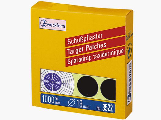 ZWECKFORM 38974000 Schusspflaster schwarz