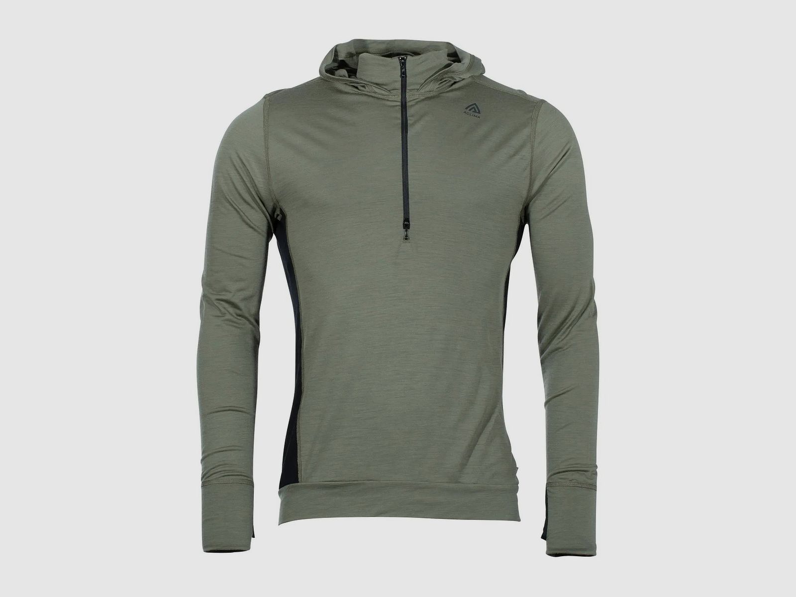 aclima Aclima Hoodie LightWool ranger green jet black