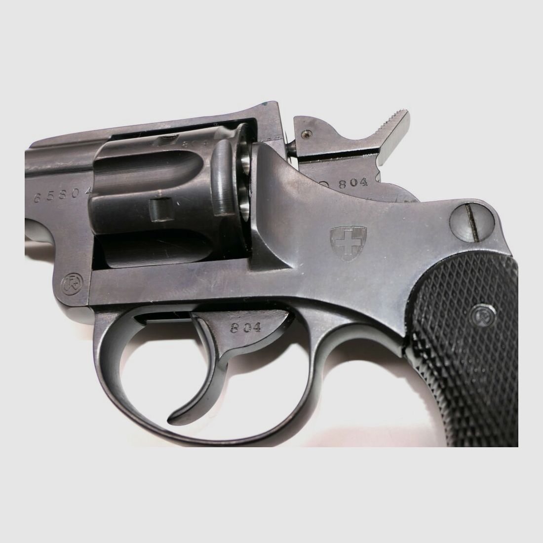 Wapenfabriek Bern Revolver Zwitserse Ordonnantie Mod.1929 in kaliber 7,5. Inclusief accessoires