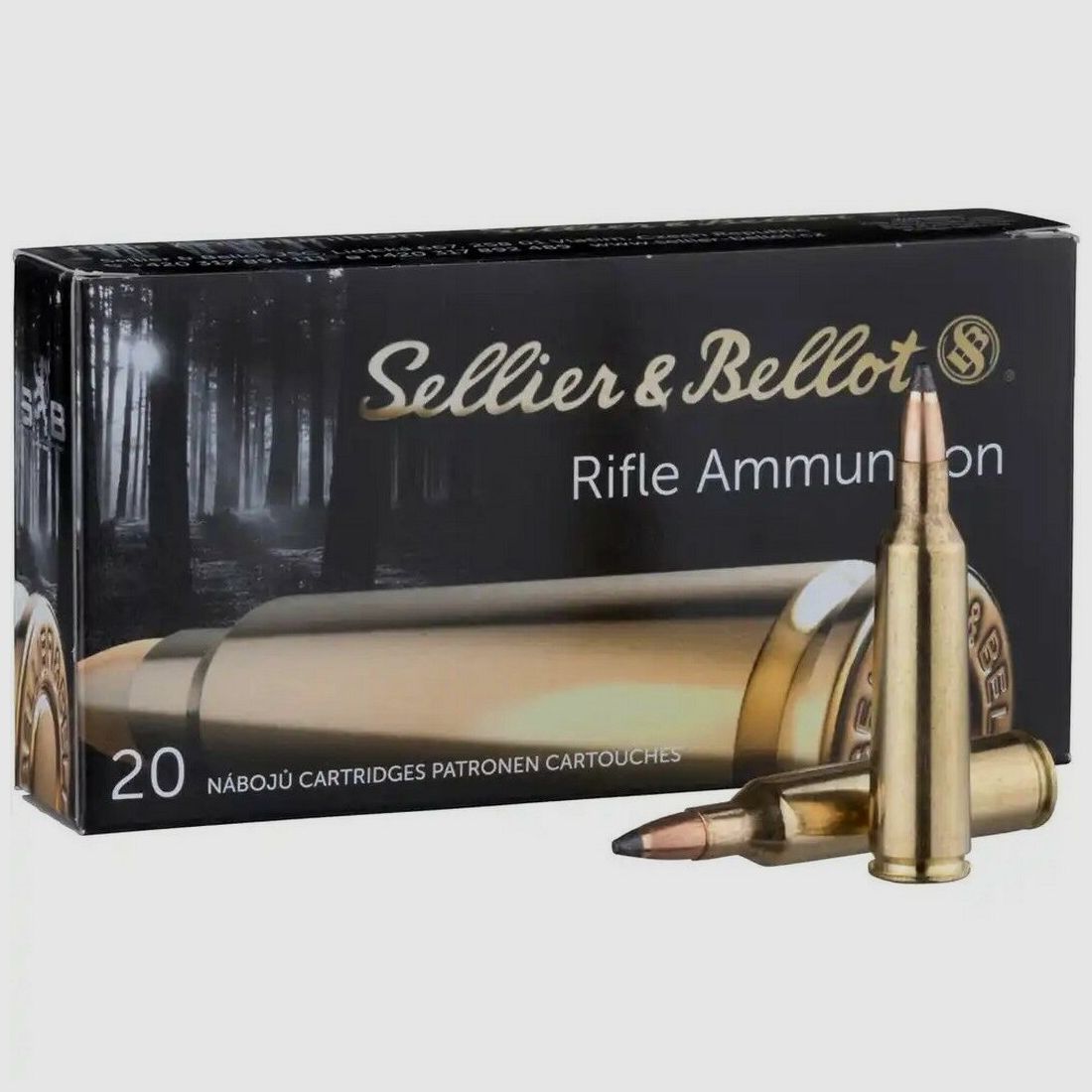 Sellier & Bellot 55grs SP 20PZ .22-250Rem