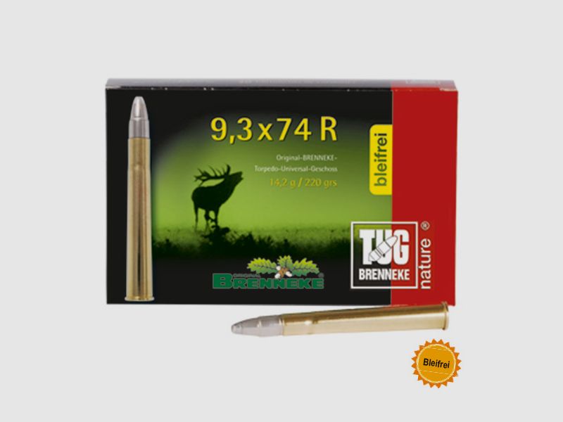 Brenneke 9,3x74 R 220GR TUG nature+ 20 patronen