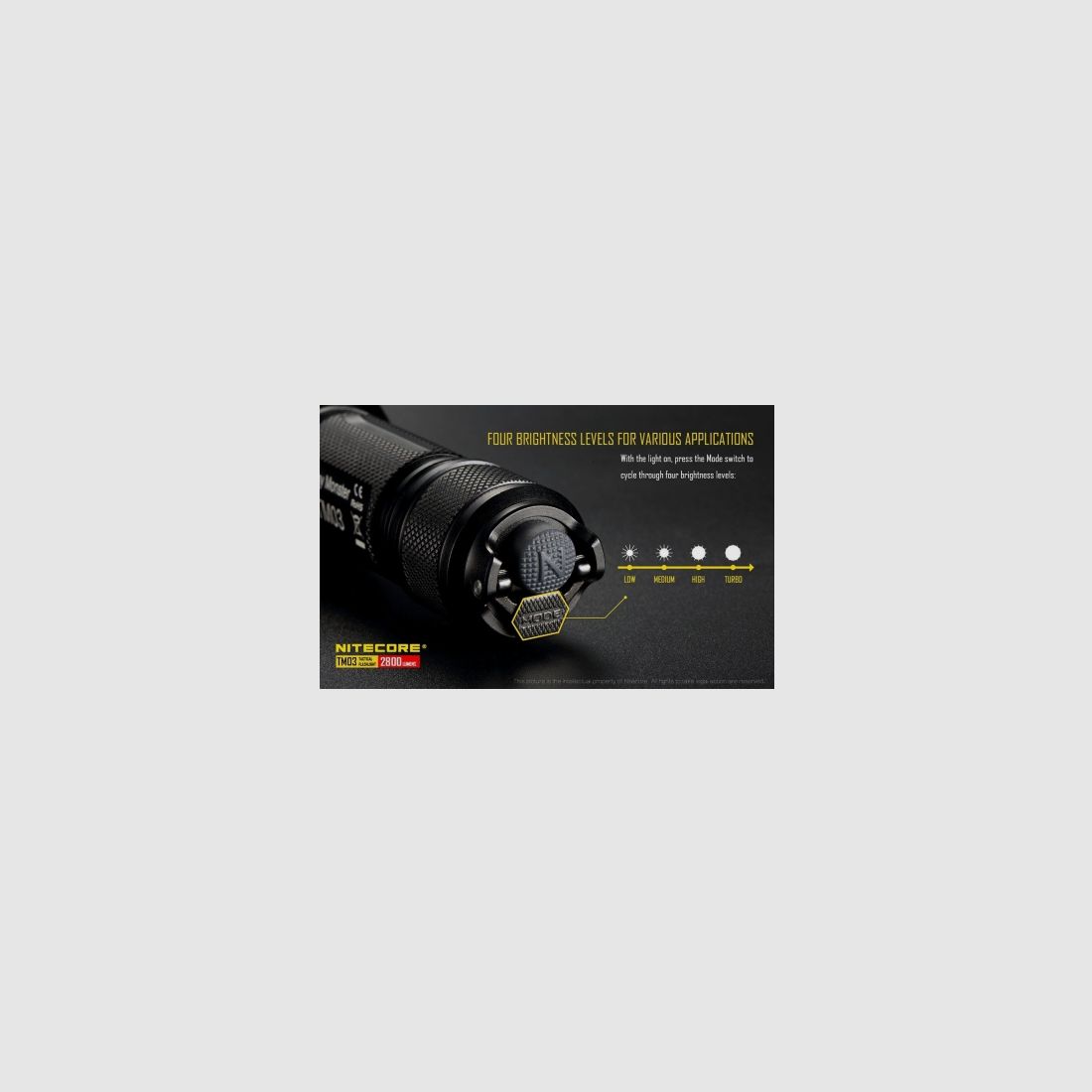 Nitecore TM03 Tiny Monster flashlight 2800 lumens, image 13 of 22
