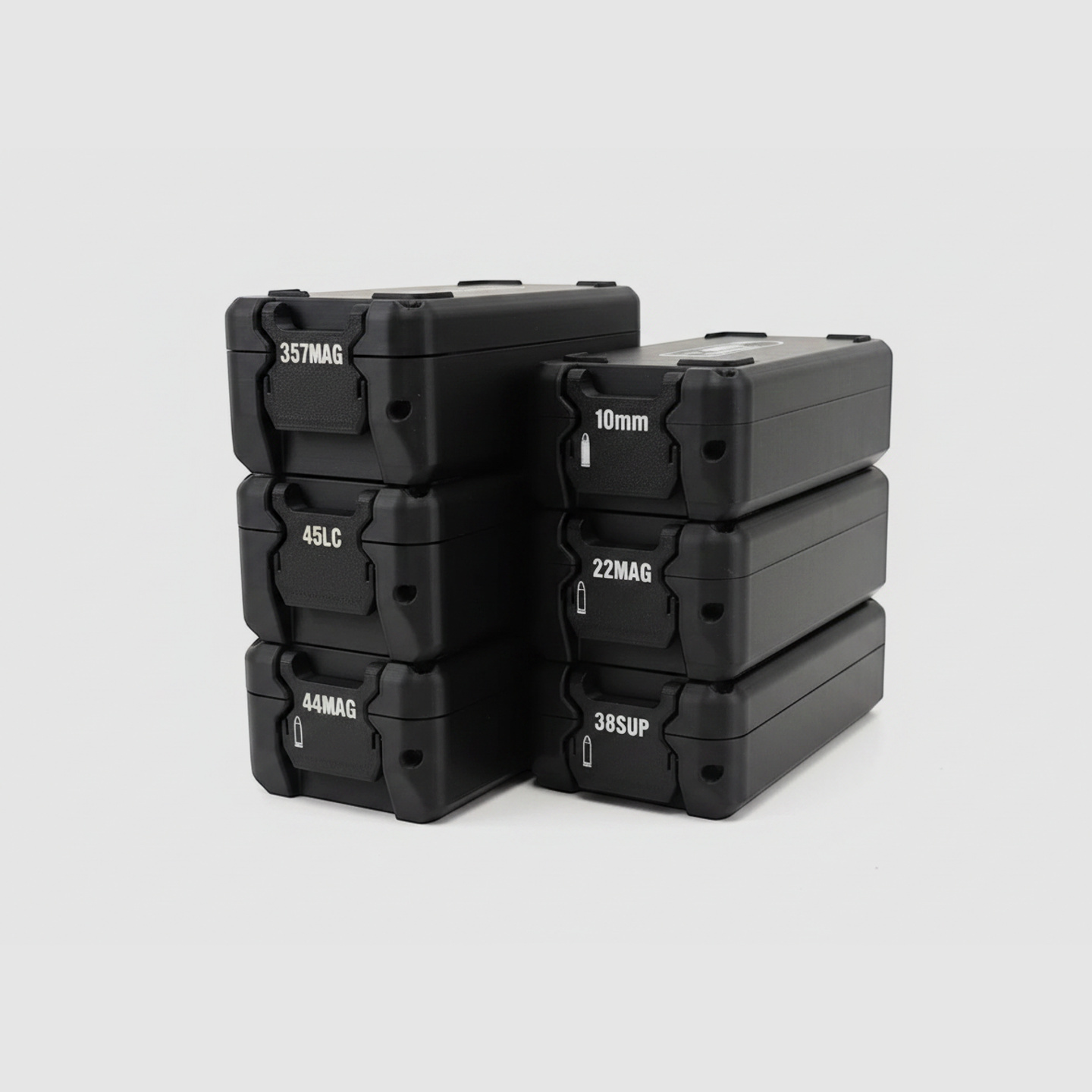Filamelt Munitionsbox / 357 Magnum / 'Klapp- / Rastdeckel' / Patronenbox, Ammo Box
