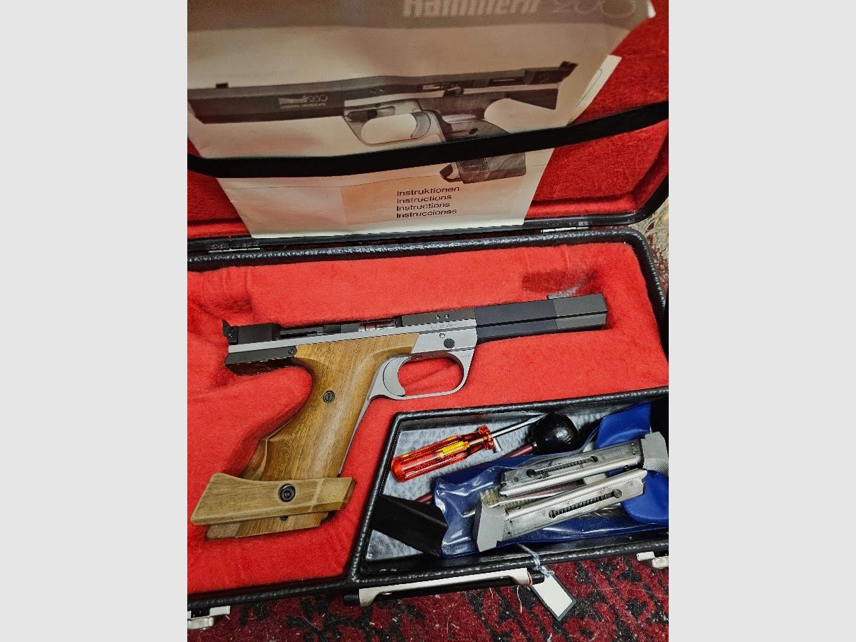 Hämmerli 230 caliber .22 l.r. – High-quality Swiss match pistol, top condition from estate

