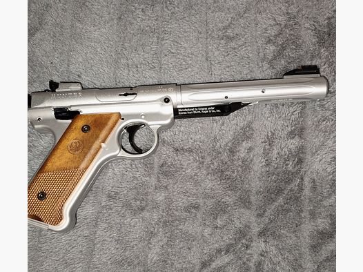 Pistolet à air comprimé Ruger Mark 4 Hunter 4,5 Diabolo Argent