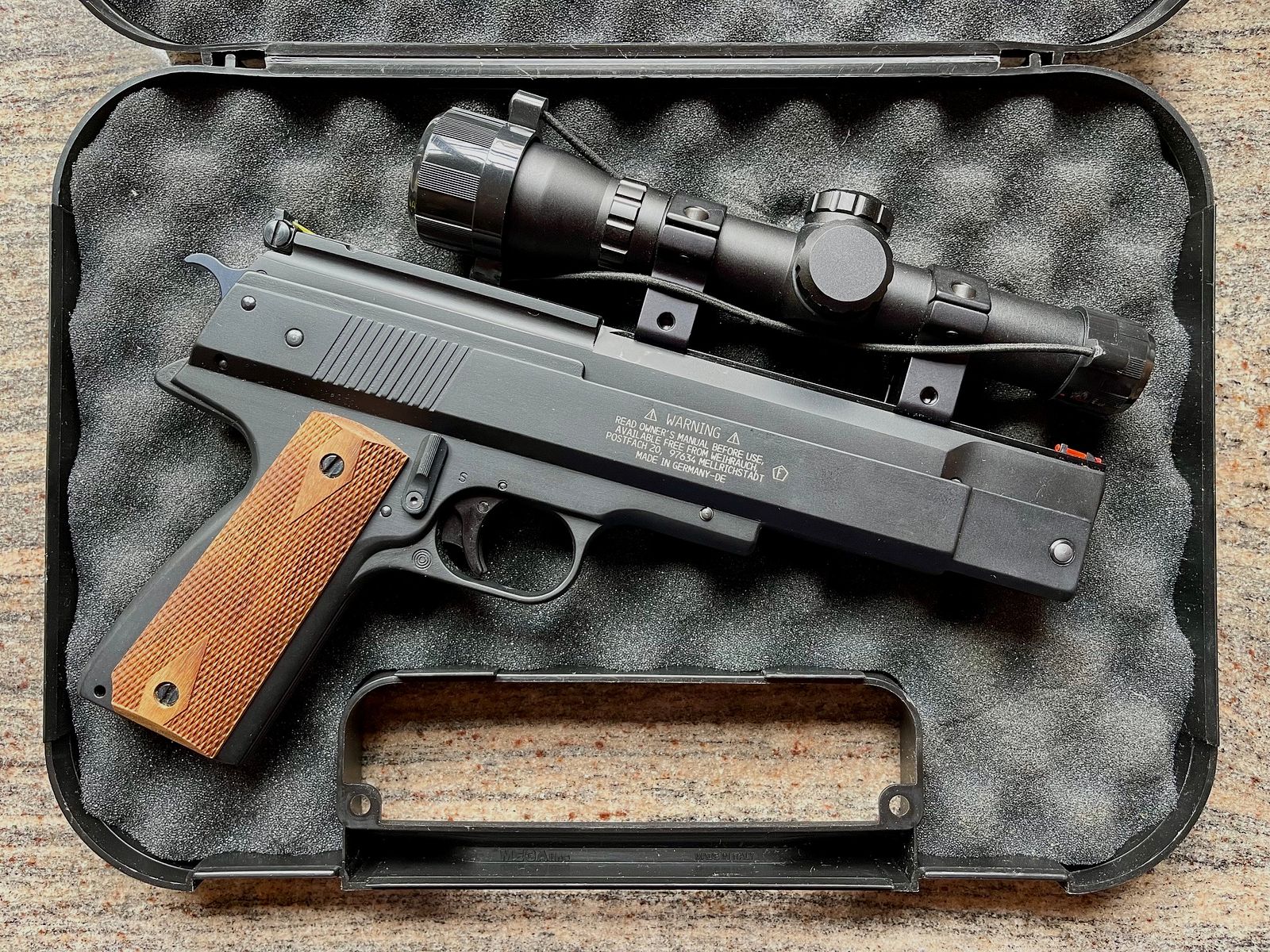 ☀️WEIHRAUCH - HW 45☀️ Weihrauch Zielfernrohr 2x20 * 1.000 Stk. Hornet Luftgewehrkugeln Kal. 5,5 * gepolsterter Kunststoffkoffer, Bild 3 von 5