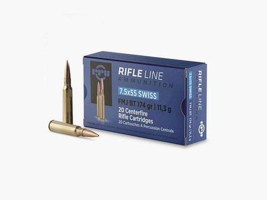 7,5×55 Schweizer PPU 174grs FMJ