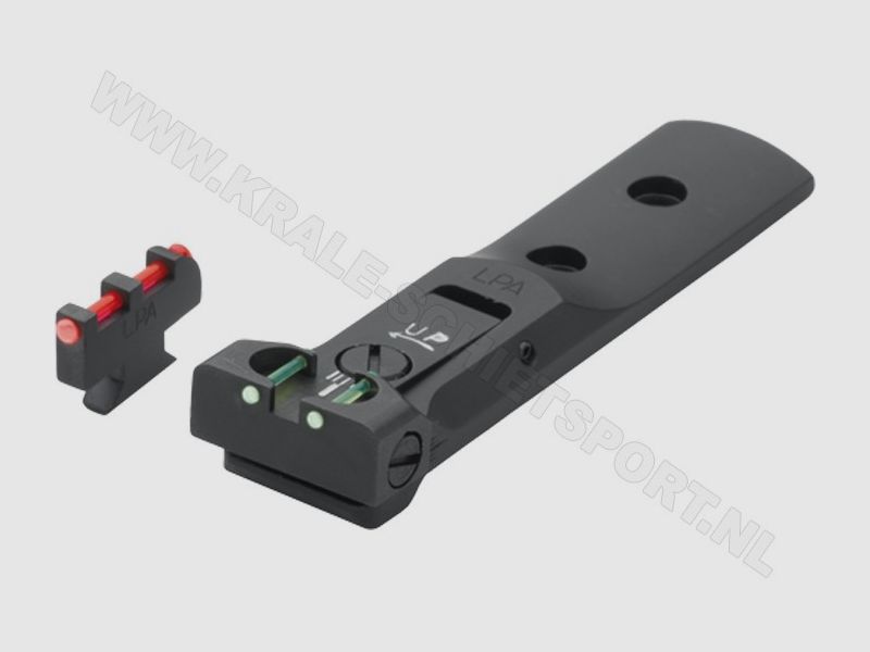 LPA Sights Adjustable Sight Set LPA TXT Fiberglass Black, imagen 1 de 3