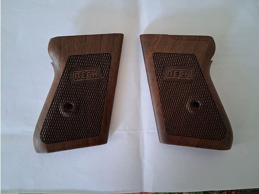 Poignées en bois pour Reck PK 800 (comme neuf), avec logo Reck