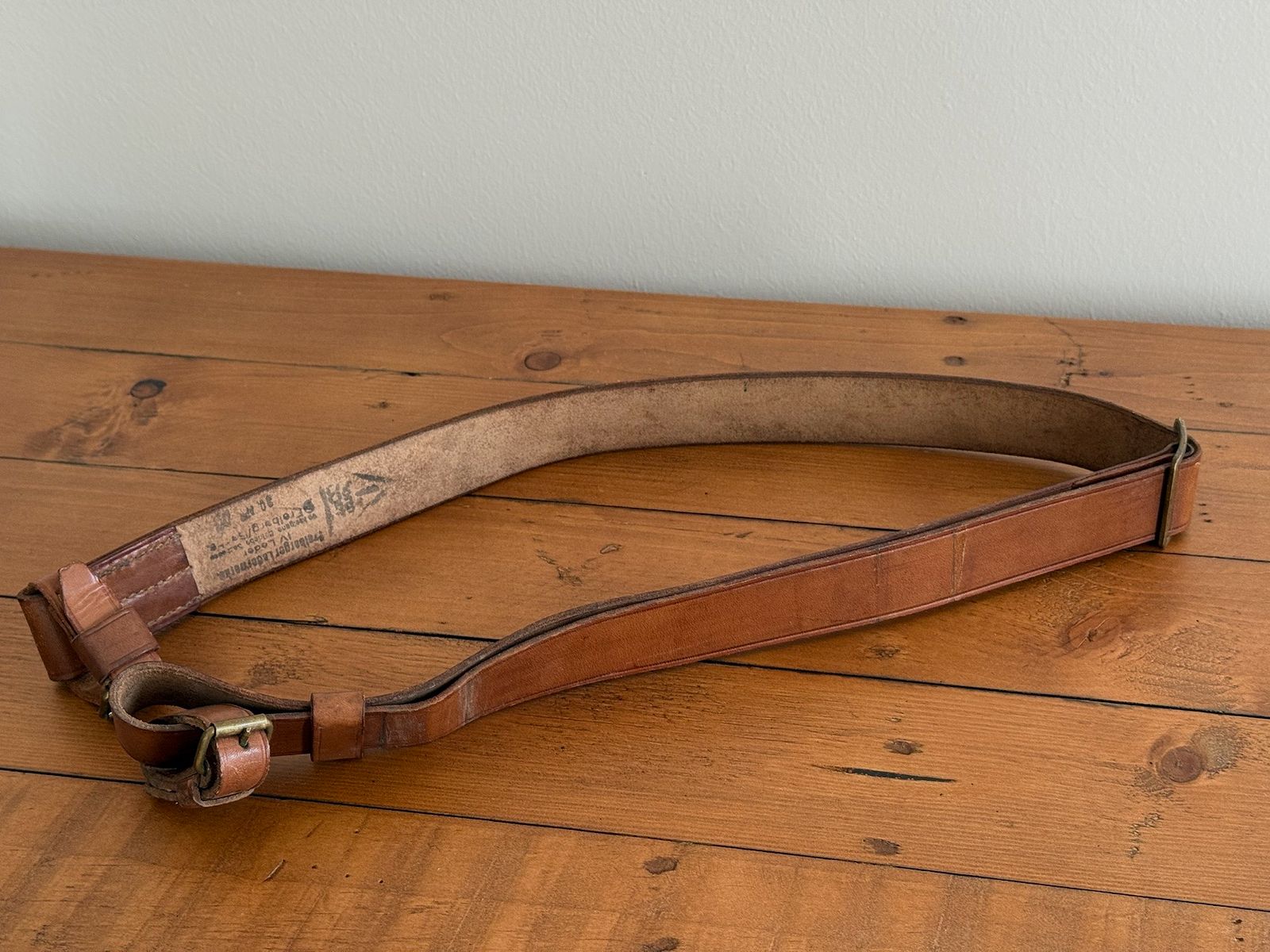 Mosin Nagant Karabiner Leder Riemen für Karabiner aus Reparation NVA DDR Gewehrriemen