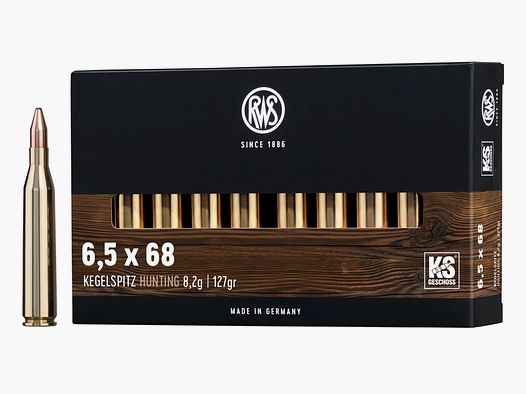 RWS 2117215 6,5x68 punta cónica 8,2g/127grs.