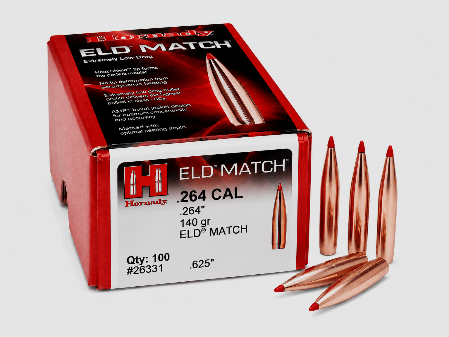 Hornady Proiettile .264 Cal. – ELD-Match 140grs. – 100 pz.