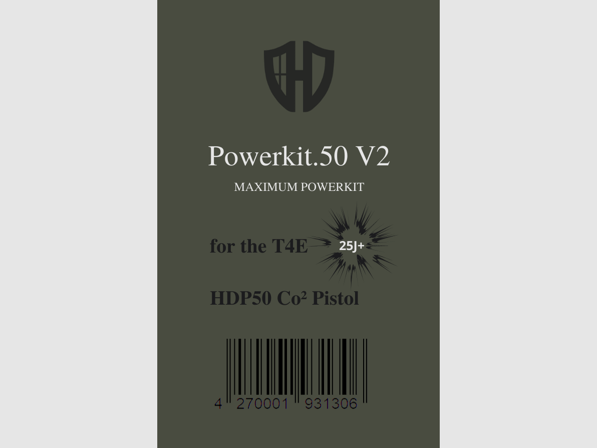 Powerkit.50 V2 for HDP50 + GEN.2 | ROT ELOXIERT | Exportventil | Maximale Power 7,5j - 25j+