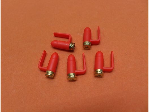 FAB Defense FAB Defense TS-BB: nabój zabezpieczający 9mmLuger Polymer czerwony/ mosiężna podstawa/ taktyczny blokator lufy 9mm VE 5 szt.