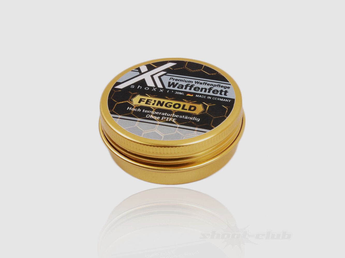 shoXx Premium Waffenfett 30ml Feingold Schraubdose