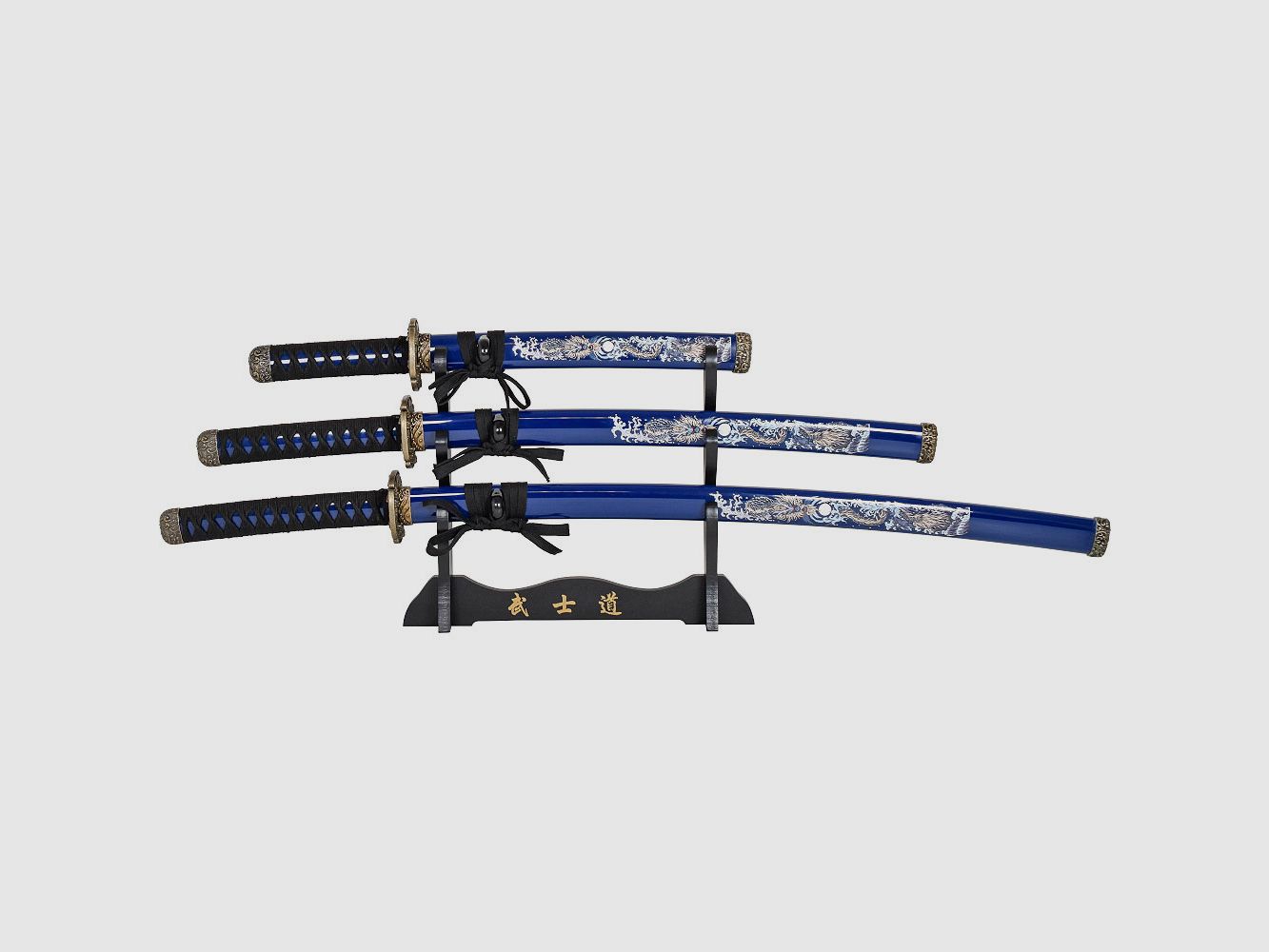 Samurai Sword Set Blue 4 pcs.