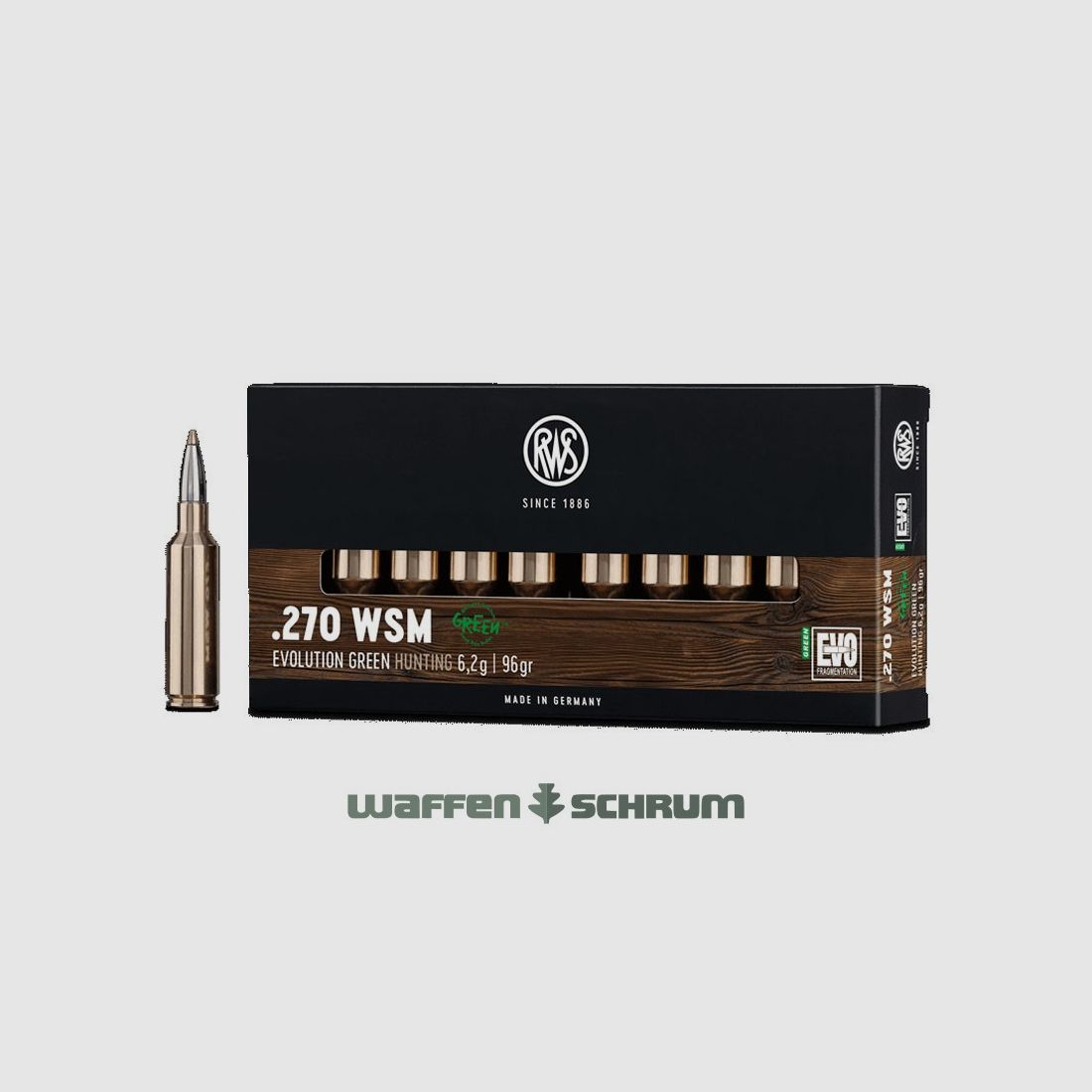 RWS .270WSM Evo Green 6,2g - 96gr
