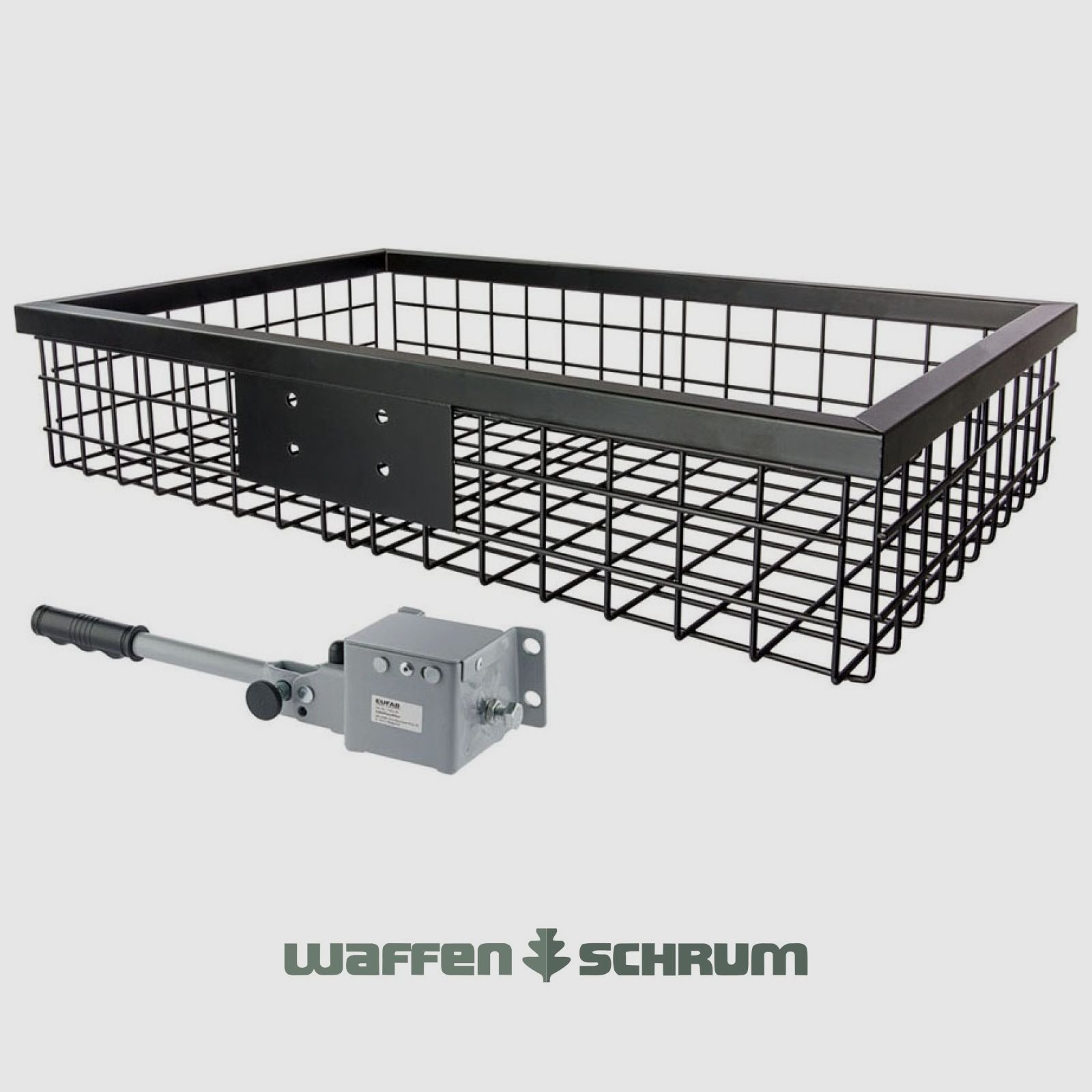 Eurohunt Heckträger schwarz beschichtet mit Schnellkupplung 890 x 580 x 180 mm