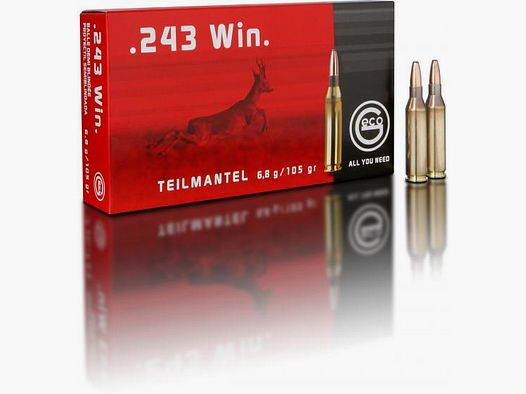 Geco .243 Win punta de plomo 6,8g 105grs