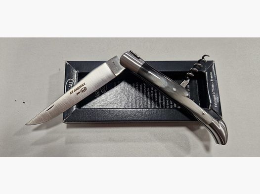 De LAGUIOLE 2 mitres 12cm Geperst Hoorn + Kurkentrekker