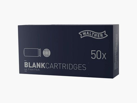 Walther Cartucce a salve 9mm P.A.K 50 pz.