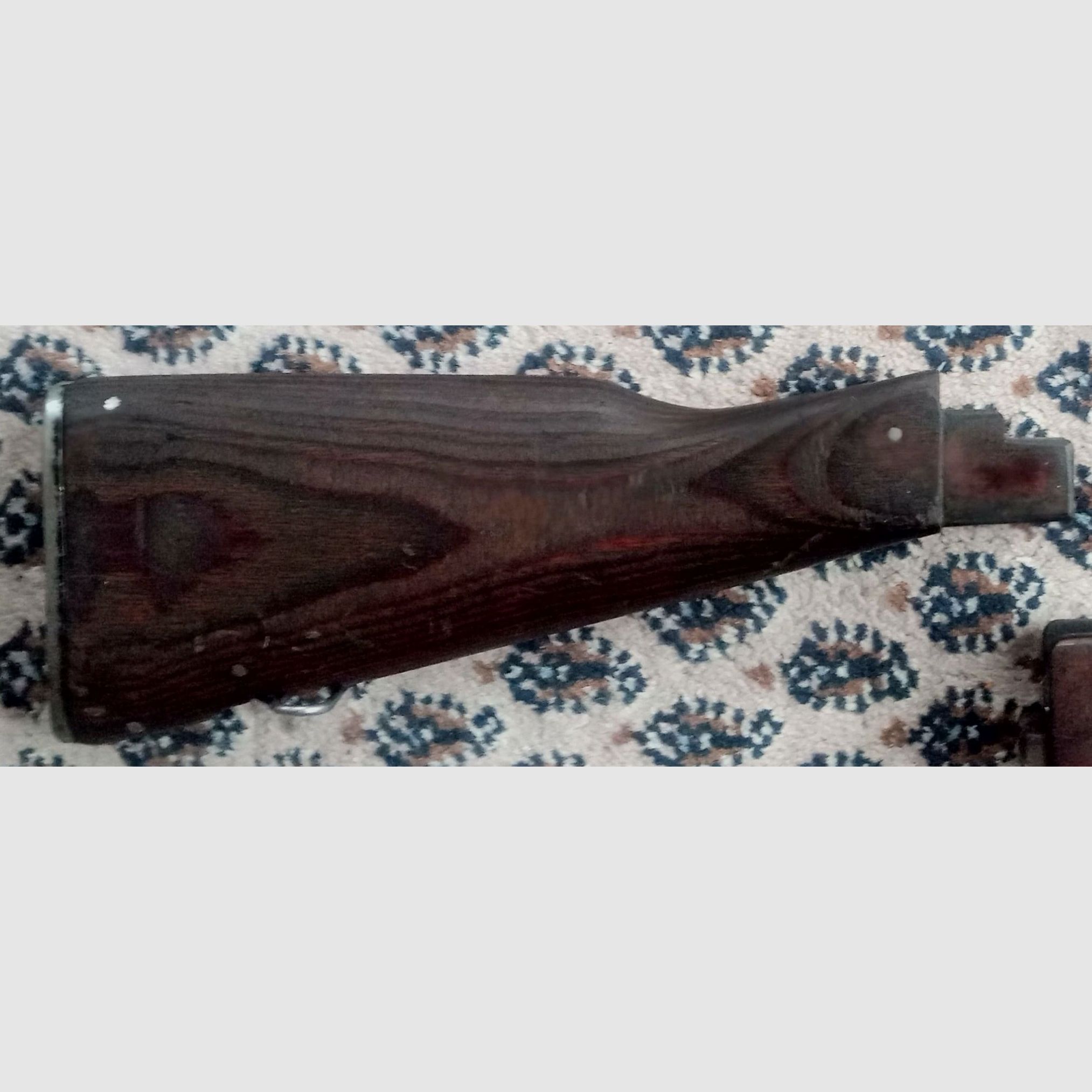 Classic AK fixed stock wood laminate dark brown / can also be fitted into Cybergun GSG Co2 AK47 // AKM & AK74 laminated wood stock