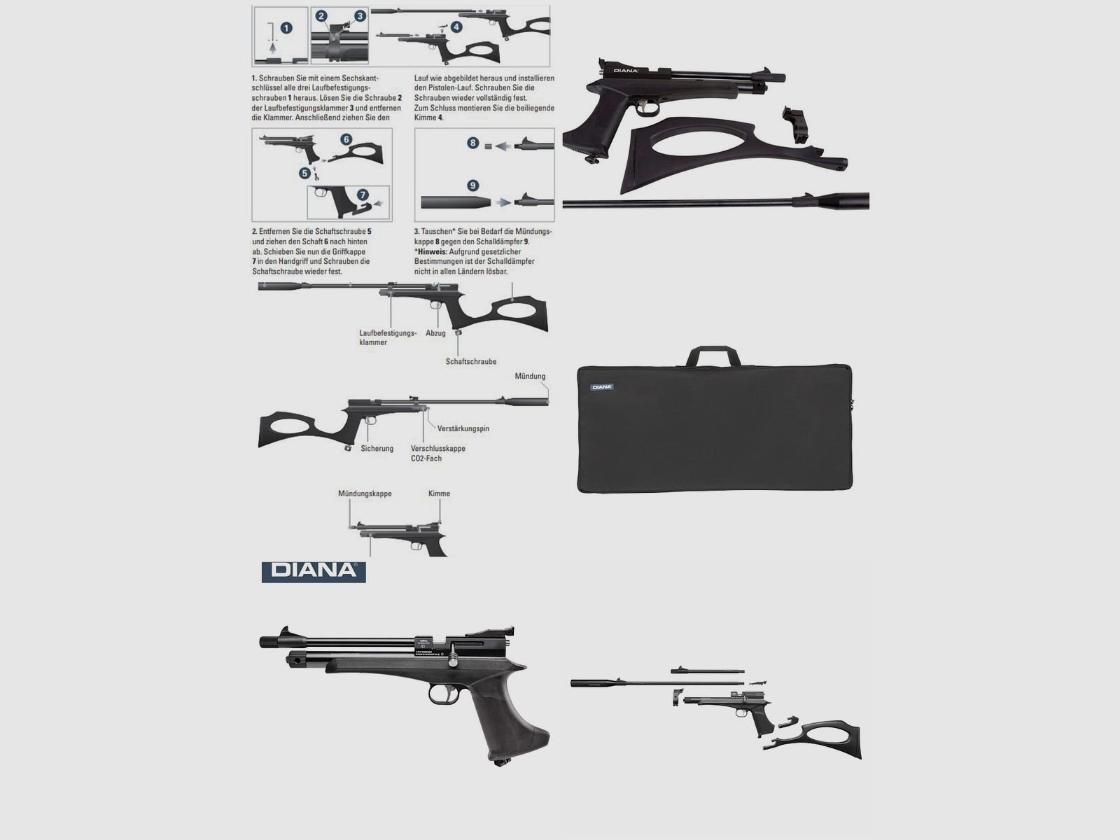 *RESERVIERT* Diana Chaser Rifle Set mit viel Zubehör 